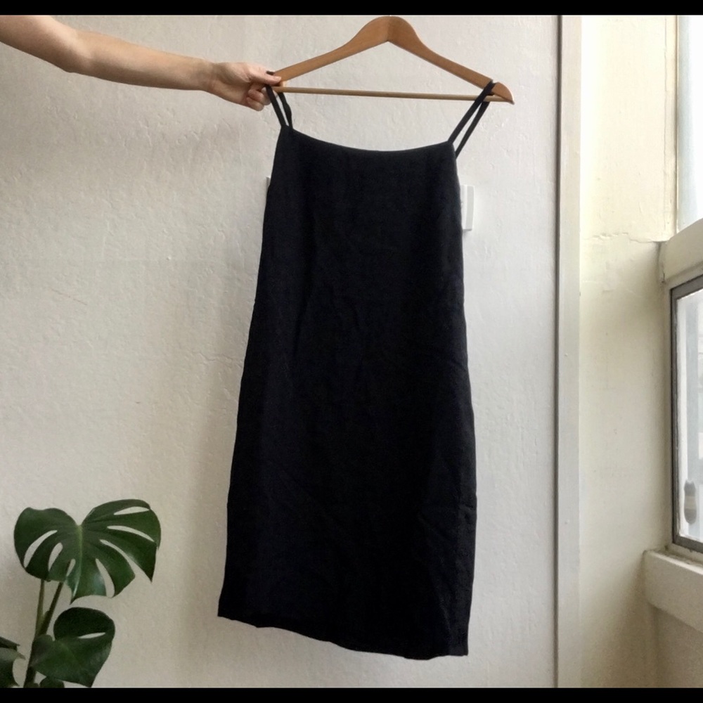 Little black dress with straps
